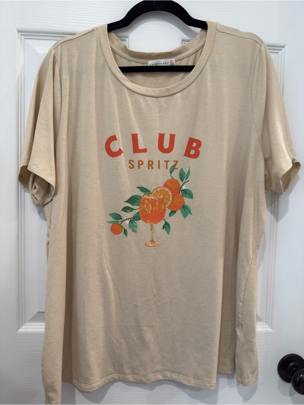 “Club Spritz” Light Tan Beige T-Shirt